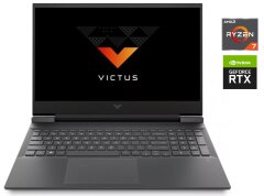 Новый игровой ноутбук HP Victus 16-e0504nw / 16.1" (1920x1080) IPS / AMD Ryzen 7 5800H (8 (16) ядер по 3.2 - 4.4 GHz) / 16 GB DDR4 / 512 GB SSD / nVidia GeForce RTX 3060, 6 GB GDDR6, 192-bit / WebCam