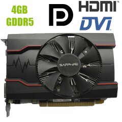 Sapphire AMD Radeon RX 550 / 4GB GDDR5 / 128-bit / DVI, DisplayPort, HDMI