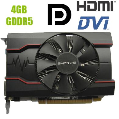 Sapphire AMD Radeon RX 550 / 4GB GDDR5 / 128-bit / DVI, DisplayPort, HDMI