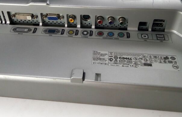 Монитор Dell 2407WFPb / 24" (1920x1200) TN / VGA, DVI, USB-Hub / VESA 100x100 / Кабель питания Монитор Dell 2407WFPb / 24" (1920x1200) TN / VGA, DVI, USB-Hub / VESA 100x100 / Кабель питания