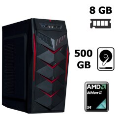 Frontier JUMBO MT / AMD Athlon&trade; II X4 840 (4 ядра по 3.1 - 3.8 GHz) / 8 GB DDR3 / 500 GB HDD / GeForce GTX 1050 (2 GB 128-bit GDDR5)