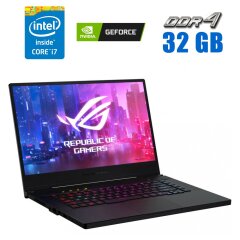Игровой ноутбук Asus Rog GU502GW / 15.6" (1920x1080) IPS / Intel Core i7-9750H (6 (12) ядра по 2.6 - 4.5 GHz) / 16 GB DDR4 / 512 GB SSD / nVidia GeForce RTX 2060, 6 GB GDDR6, 192-bit / WebCam