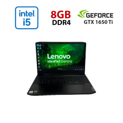 Игровой ноутбук Б-класс Lenovo Gaming 3 15IMH05 / 15.6" (1920x1080) IPS / Intel Core i5-10300H (4 (8) ядра по 2.5 - 4.5 GHz) / 8 GB DDR4 / 256 GB SSD / nVidia GeForce GTX 1650 TI, 4 GB GDDR6, 128-bit / WebCam