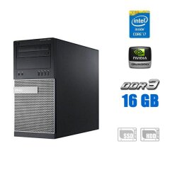 Ігровий ПК Dell Optiplex 9020 / Intel Core i7-4770 (4 (8) ядра по 3.4 - 3.9 GHz) / 16 GB DDR3 / 120 GB SSD NEW + 500 GB HDD / nVidia Quadro K2000, 2 GB GDDR5, 128-bit 