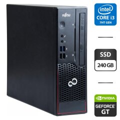 Игровой ПК Fujitsu Esprimo C710 SFF / Intel Core i7-3770 (4 (8) ядра по 3.4 - 3.9 GHz) / 8 GB DDR3 / 240 GB SSD / nVidia GeForce GT 630, 2 GB GDDR3, 128-bit / DVD-ROM / DVI