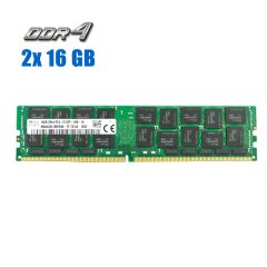 Комплект: Серверная оперативная память Hynix / 32 GB (2x 16 GB) / 2Rx4 PC4-2133P / DDR4 ECC / 2133 MHz