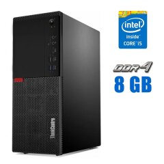 Комп'ютер Lenovo ThinkCentre M720t Tower / Intel Core i5-8400 (6 ядер по 2.8 - 4.0 GHz) / 8 GB DDR4 / 256 GB SSD M.2 / Intel UHD Graphics 630