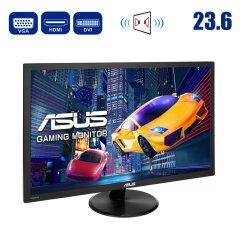 Монитор Asus VP247H / 23.6" (1920x1080) TN / 1x DVI, 1x VGA, 1x HDMI / встроенные колонки 2x 1.5W