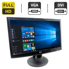 Монитор LG Flatron W2343T-PF / 23" (1920x1080) TN / DVI, VGA / VESA 100x100 + Кабель питания