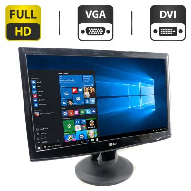 Монитор LG Flatron W2343T-PF / 23" (1920x1080) TN / DVI, VGA / VESA 100x100 + Кабель питания Монитор LG Flatron W2343T-PF / 23" (1920x1080) TN / DVI, VGA / VESA 100x100 + Кабель питания