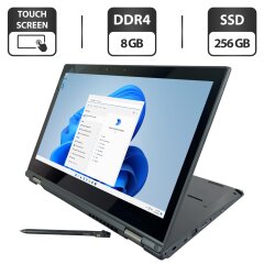Ноутбук-трансформер Б-клас Lenovo ThinkPad L380 Yoga / 13.3" (1920x1080) IPS Touch / Intel Core i5-8350U (4 (8) ядра по 1.7 - 3.6 GHz) / 8 GB DDR4 / 256 GB SSD / Intel UHD Graphics 620 / WebCam / USB 3.0 / Стілус у комплекті