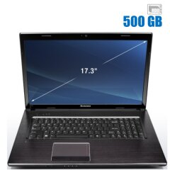 Ноутбук Б-клас Lenovo G770 / 17.3" (1600x900) TN / Intel Core i3-2350M (2 (4) ядра по 2.3 GHz) / 8 GB DDR3 / 500 GB HDD / Intel HD Graphics 4000 / WebCam / Без АКБ