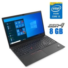 Ультрабук Lenovo ThinkPad E15 G2 / 15.6" (1920x1080) IPS / Intel Core i5-1135G7 (4 (8) ядра по 2.4 - 4.2 GHz) / 8 GB DDR4 / 240 GB SSD / Intel Iris Xe Graphics / WebCam