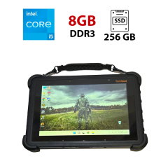 Защищенный планшет MobileDemand XTablet T1180 / 10.1" (1920x1200) IPS Touch / Intel Core i5-8200Y (2 (4) ядра по 1.3 - 3.9 GHz) / 8 GB DDR3 / 256 GB SSD / Intel HD Graphics 620 / WebCam