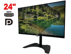 Монитор Dell UltraSharp U2414H / 24" (1920x1080) IPS / 2x HDMI, 2x DP, 1x miniDP, 5x USB 3.0, 1x Audio / MST / Pivot