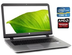 Игровой ноутбук HP ProBook 470 G3 / 17.3" (1920x1080) IPS / Intel Core i5-6200U (2 (4) ядра по 2.3 - 2.8 GHz) / 8 GB DDR3 / 256 GB SSD / AMD Radeon R7 M340, 2 GB DDR3, 64-bit / WebCam / DVD-ROM / Win 10 Pro