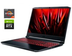 Игровой ноутбук Acer Nitro 5 AN515-45 / 15.6" (1920x1080) IPS / AMD Ryzen 7 5800H (8 (16) ядер по 3.2 - 4.4 GHz) / 16 GB DDR4 / 512 GB SSD / nVidia GeForce RTX 3060, 6 GB GDDR6, 192-bit / WebCam