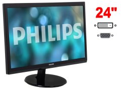 Монитор Philips 246V5LSB/00 / 24" (1920x1080) TN / 1x DVI, 1x VGA