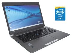 Ультрабук Б-класс Toshiba Portege Z30-A / 13.3" (1366x768) TN / Intel Core i7-4600U (2 (4) ядра по 2.1 - 3.3 GHz) / 8 GB DDR4 / 500 GB SSD / Intel HD Graphics 4400 / WebCam / Win 10 Pro