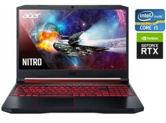 Игровой ноутбук Б-класс Acer Nitro 5 AN515-54 / 15.6" (1920x1080) IPS / Intel Core i5-9300H (4 (8) ядра по 2.4 - 4.1 GHz) / 16 GB DDR4 / 512 GB SSD NVMe / nVidia GeForce RTX 2060, 6 GB GDDR6, 192-bit / WebCam