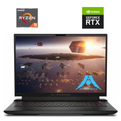 Игровой ноутбук Б-класс Dell Alienware m18 R1 / 18" (1920x1200) IPS / AMD Ryzen 9 7845HX (12 (24) ядер по 3.0 - 5.2 GHz) / 16 GB DDR5 / 512 GB SSD NVMe / nVidia GeForce RTX 4070, 8 GB GDDR6, 128-bit / WebCam