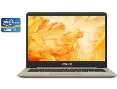 Ультрабук Б-клас Asus Vivobook S14 / 14" (1920x1080) IPS / Intel Core i5-8265U (4 (8) ядра по 1.6 - 3.9 GHz) / 8 GB DDR4 / 256 GB SSD / Intel UHD Graphics / WebCam / Win 11 Pro