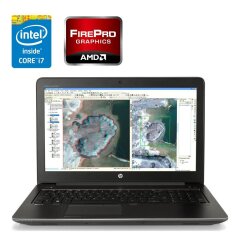 Мобильная рабочая станция HP ZBook 15 G3 / 15.6" (1920x1080) TN / Intel Core i7-6700HQ (4 (8) ядра по 2.6 - 3.5 GHz) / 16 GB DDR4 / 512 GB SSD M.2 / AMD FirePro W5170M, 2 GB GDDR5, 128-bit / WebCam / Win 10 Pro