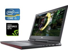 Ігровий ноутбук Dell Inspiron 15 Gaming 7567 / 15.6" (1920x1080) TN / Intel Core i5-7300HQ (4 ядра по 2.5 - 3.5 GHz) / 8 GB DDR4 / 128 GB SSD M.2 + 1000 GB HDD / nVidia GeForce GTX 1050, 4 GB GDDR5, 128-bit / WebCam