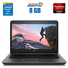 Мобильная рабочая станция HP ZBook 14 G1 / 14" (1600x900) UWVA / Intel Core i5-4300U (2 (4) ядра по 1.9 - 2.9 GHz) / 8 GB DDR3 / 240 GB SSD NEW + 500 GB HDD / AMD FirePro M4100, 1 GB DDR5, 128-bit / WebCam
