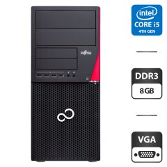 Компьютер Fujitsu Esprimo P720 E90 Tower / Intel Core i5-4570 (4 ядра по 3.2 - 3.6 GHz) / 8 GB DDR3 / 320 GB HDD NEW / Intel HD Graphics 4600 / 280W 
