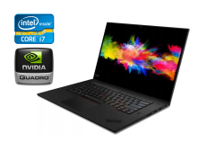 Мобильная рабочая станция Lenovo ThinkPad P1 Gen 3 / 15.6" (1920x1080) IPS / Intel Core i7-10850H (6 (12) ядер по 2.7 - 5.1 GHz) / 16 GB DDR4 / 512 GB SSD M.2 / nVidia Quadro T2000, 4 GB GDDR5, 128-bit / WebCam / Win 10 Pro