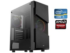 ПК AeroCool Menace Saturn Tower / Intel Core i5-2500 (4 ядра по 3.3 - 3.7 GHz) / 8 GB DDR3 / 240 GB SSD + 1000 GB HDD / AMD Radeon R7 260X, 2 GB GDDR5, 128-bit / 450W