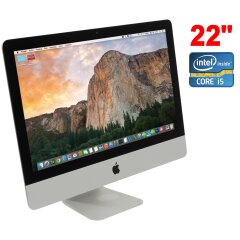 Моноблок Б-класс Apple iMac mid 2011 / 22" (1920x1080) IPS / Intel Core i5-2500S (4 ядра по 2.7 - 3.7 GHz) / 8 GB DDR3 / 500 GB HDD / AMD Radeon HD 6750M, 512 MB GDDR5, 128-bit / DVD-ROM / WebCam / WiFi / Mac OS