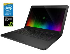 Игровой ноутбук Б-класс Razer Blade 14 / 14" (1920x1080) IPS / Intel Core i7-7700HQ (4 (8) ядра по 2.8 - 3.8 GHz) / 16 GB DDR4 / 256 GB SSD / nVidia GeForce GTX 1060, 6 GB GDDR5, 192-bit / WebCam / Win 11 Home