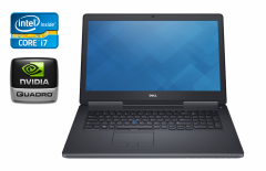 Мобильная рабочая станция Dell Precision 7710 / 17.3" (1920x1080) IPS / Intel Core i7-6920HQ (4 (8) 2.9 - 3.8 GHz) / 40 GB DDR4 / 480 GB SSD / nVidia Quadro M3000M, 4 GB GDDR5, 256-bit / WebCam / Windows 10