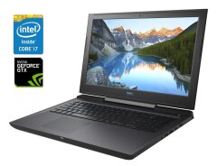 Игровой ноутбук Б-класс Dell G7 15 7588 / 15.6" (1920x1080) IPS / Intel Core i7-8750H (6 (12) ядер по 2.2 - 4.1 GHz) / 8 GB DDR4 / 250 GB SSD / nVidia GeForce GTX 1060 Max-Q, 6 GB GDDR5, 192-bit / WebCam