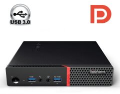 Неттоп Lenovo ThinkCentre M600 Tiny USFF / Intel Pentium J3710 (4 ядра по 1.6 - 2.64 GHz) / 4 GB DDR3 / 320 GB HDD / Intel HD Graphics 405 / DisplayPort / Блок питания в комплекте