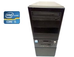 ПК Asus Tower / Intel Core i5-2500 (4 ядра по 3.3 - 3.7 GHz) / 8 GB DDR3 / 120 GB SSD + 500 GB HDD / Intel HD Graphics 2000 / DVD-RW / 450W