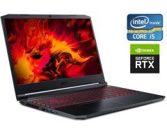 Игровой ноутбук Acer Nitro 5 AN515-57-5700 / 15.6" (1920x1080) IPS / Intel Core i5-11400H (6 (12) ядра по 4.5&nbsp;GHz) / 32 GB DDR4 / 512 GB SSD / nVidia GeForce RTX 3050 Ti, 4 GB GDDR6, 128-bit / WebCam