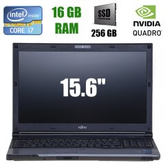 Fujitsu Celsius H720 / 15.6" (1920x1080) IPS / Intel Core i7-3720QM (4(8)ядра по 2.60-3.60GHz) / 16 GB DDR3 / 256 GB SSD / nVidia Quadro K1000M, 2 GB / DVD-RW, Webcam, USB 3.0, 3G Modem
