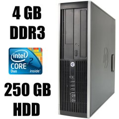 HP 6000 SFF / Intel Core 2 Duo E8400 (2 ядра по 3.0 GHz) / 4 GB DDR3 / 250 GB HDD