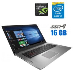 Игровой ноутбук Asus ROG GL702VS-BI7N12 / 17.3" (1920x1080) IPS / Intel Core i7-7700HQ (4 (8) ядра по 2.8 - 3.8 GHz) / 16 GB DDR4 / 480 GB SSD / nVidia GeForce GTX 1070, 8 GB GDDR5, 256-bit / WebCam