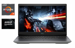 Игровой ноутбук Б-класс Dell G5 5505 / 15.6" (1920x1080) IPS / AMD Ryzen 7 4800H (8 (16) ядер по 2.9 - 4.2 GHz) / 16 GB DDR4 / 512 GB SSD / AMD Radeon RX 5600M, 6 GB GDDR6, 192-bit / WebCam / HDMI / Windows 10
