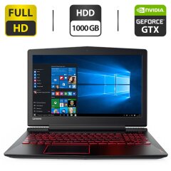 Ноутбук Б-клас Lenovo Legion Y520 / 15.6" (1920x1080) IPS / Intel Core i5-7300HQ (4 ядра по 2.5 - 3.5 GHz) / 6 GB DDR4 / 1000 GB HDD / nVidia GeForce GTX 1050, 4 GB GDDR5, 128-bit / WebCam / HDMI