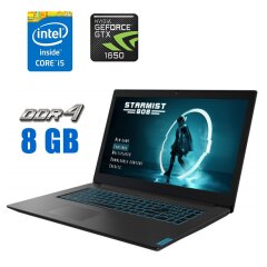Ігровий ноутбук Lenovo Ideapad L340-17IRH / 17.3" (1920x1080) IPS / Intel Core i5-9300H (4 (8) ядер по 2.4 - 4.1GHz) / 8 GB DDR4 / 480 GB SSD / nVidia GeForce GTX 1650, 4 GB GDDR5, 128-bit / WebCam