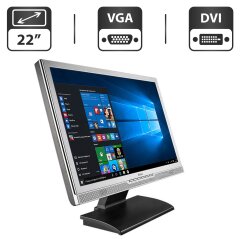 Монитор Б-класс Belinea 2230 S1W / 22" (1680x1050) TN / VGA, DVI / Встроенные колонки 2x 2W + Кабели (VGA и питания) в комплекте