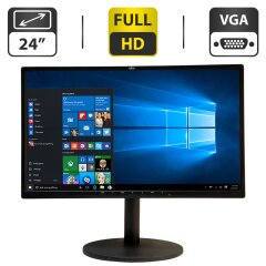 Монитор Fujitsu Displays B24-8 TS Pro / 24" (1920x1080) IPS / USB-Hub, VGA, DVI, HDMI / Встроенные колонки 1x 4W + Кабель питания