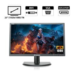 Монитор Lenovo LT2323p / 23" (1920x1080) TN WLED / VGA, DVI, DP, USB