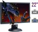 Монитор ViewSonic VX2240W / 22" (1680x1050) TN / DVI, VGA / VESA 100x100 купить