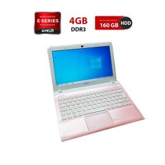 Нетбук Б-клас Sony SVE111A1M / 11.6" (1366x768) TN / AMD E2-1800 (2 ядра по 1.7 GHz) / 4 GB DDR3 / 160 GB HDD / AMD Radeon HD 7340 / USB 3.0 / WebCam